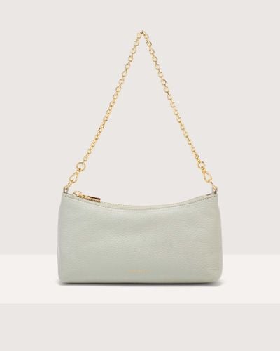 Coccinelle Grained Leather Minibag Aura - White