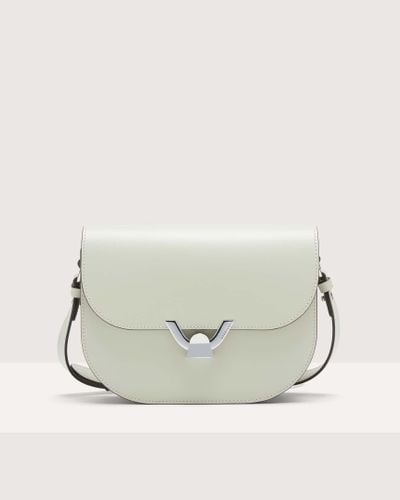 Coccinelle Cowhide Leather Crossbody Bag Dew Cowhide Small - White
