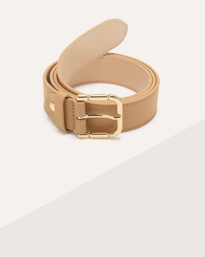 Coccinelle Grained Leather Belt Yuna - Natural