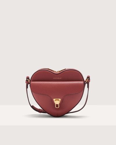 Coccinelle Grained Leather Minibag Beat Soft Mini - Red