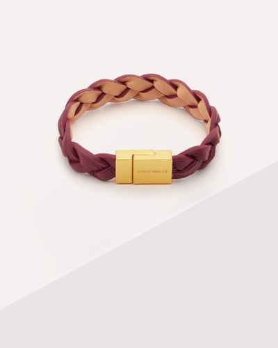 Coccinelle Grained Leather Bracelet Bump - Multicolour