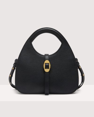 Coccinelle Grained Leather Handbag Cosima Small - Schwarz