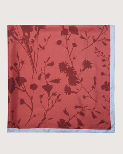 Coccinelle Foulard in Seta Shadow Print - Rosso