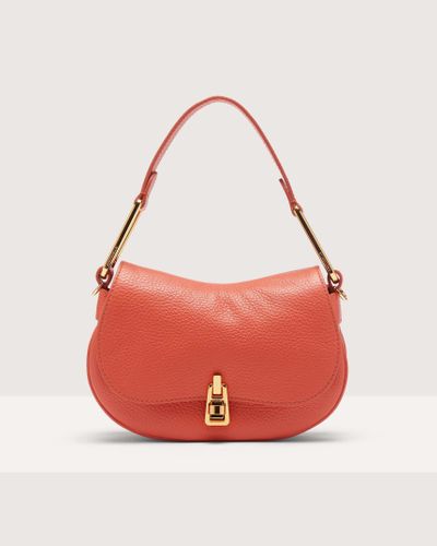 Coccinelle Grained Leather Handbag Magie Soft Mini - Red