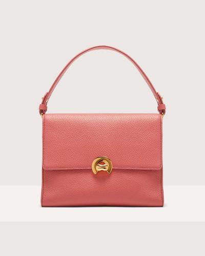 Coccinelle Grained Leather Handbag Binxie Medium - Red