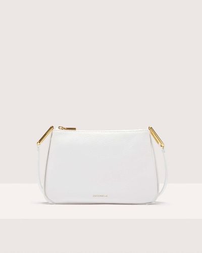Coccinelle Grained Leather Minibag Magie Small - White