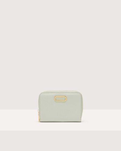 Coccinelle Medium Grained Leather Wallet Beam - White