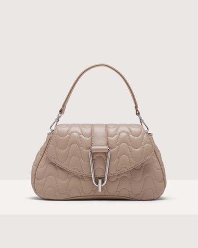 Coccinelle Smooth Quilted Leather Handbag Himma Matelassè Medium - Multicolour