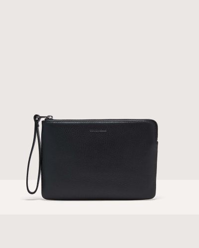 Coccinelle Grained Leather Pouch Smart To Go - Black