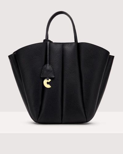 Coccinelle Borsa a mano in Pelle con grana Bundie Medium - Nero