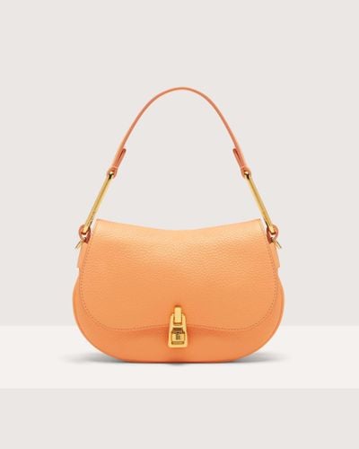 Coccinelle Grained Leather Handbag Magie Soft Mini - Orange