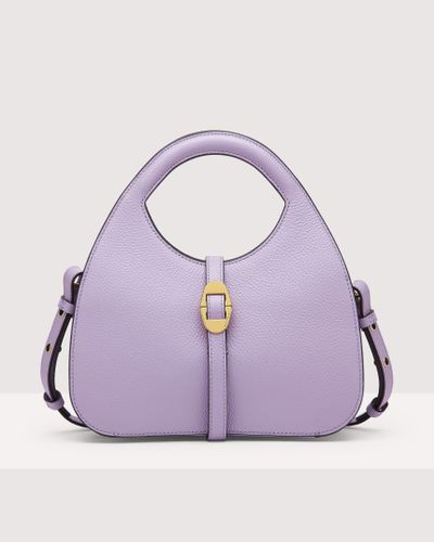 Coccinelle Grained Leather Handbag Cosima Small - Purple