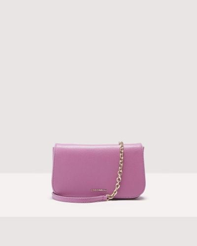 Coccinelle Saffiano Leather Minibag Cloud Textured - Purple