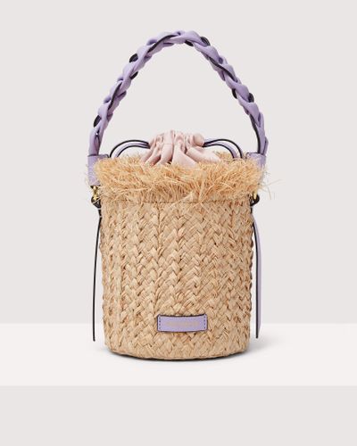 Coccinelle Hydole Small Bucket Bags - Natural