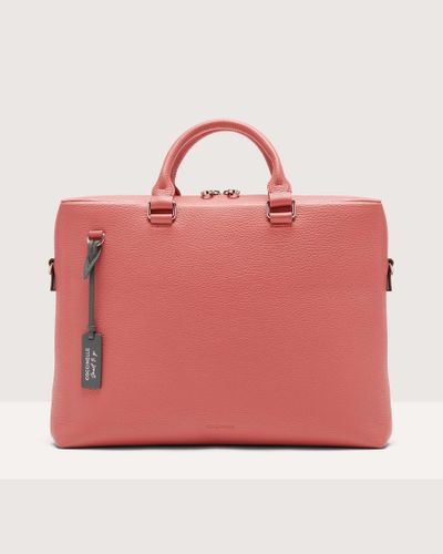 Coccinelle Henkeltasche aus genarbtem Leder Smart to go - Pink