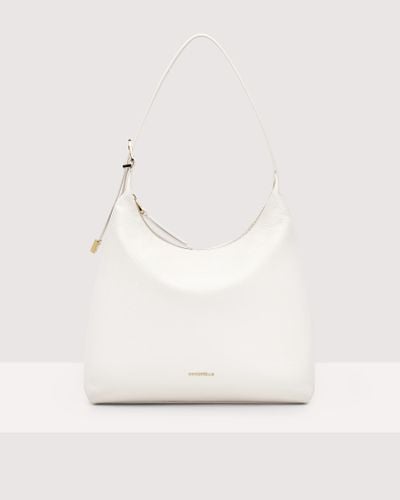 Coccinelle Gleen Medium - Woman Hobo Bags - White