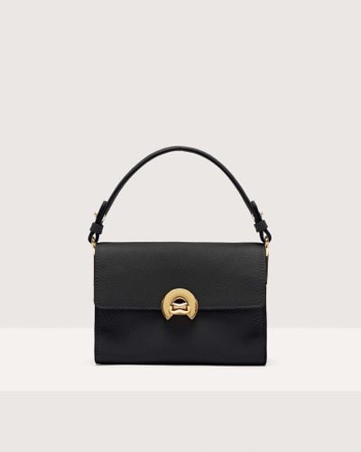 Coccinelle Grained Leather Handbag Binxie Small - Black