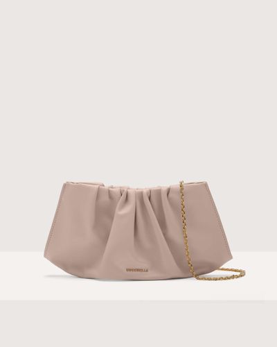 Coccinelle Clutch in Pelle liscia Drap Smooth Small - Rosa