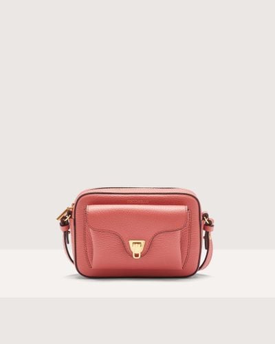 Coccinelle Grainy Leather Mini Bag Beat Soft Mini - Red