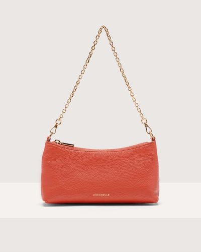 Coccinelle Grained Leather Minibag Aura - Red