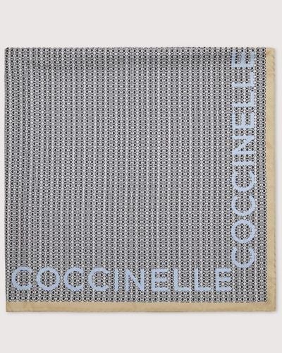 Coccinelle Halstuch aus Seide Monogram logo - Mehrfarbig