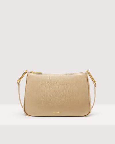 Coccinelle Grained Leather Minibag Magie Small - Natural
