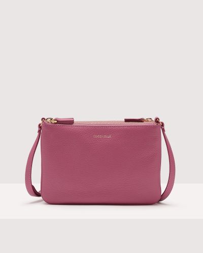 Coccinelle Grained Leather Minibag Trinity - Pink