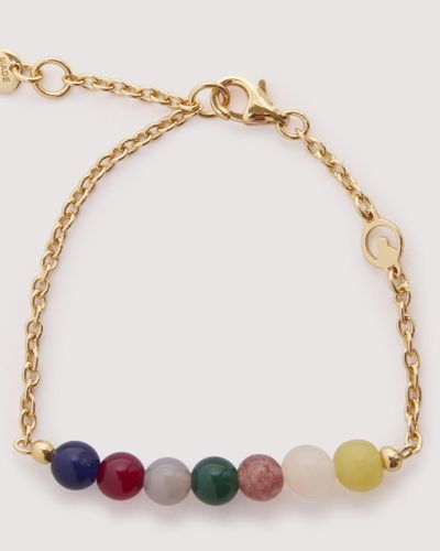 Coccinelle Metal Bracelet Colour Pearls - Metallic