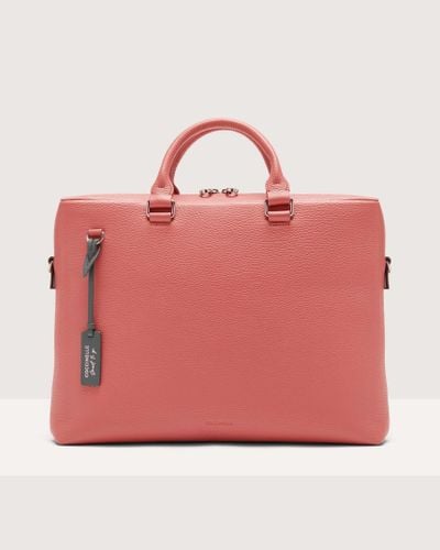 Coccinelle Grained Leather Handbag Smart To Go - Pink
