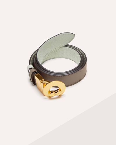 Coccinelle Cintura in Pelle con grana Binxie - Metallizzato