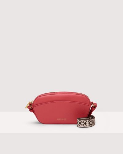 Coccinelle Minibag aus genarbtem Leder Enchanteuse - Rot