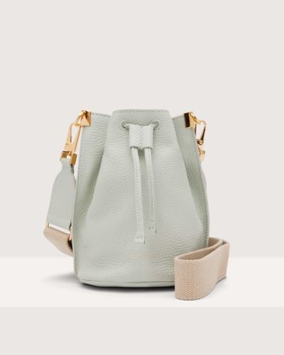Coccinelle Grained Leather Minibag Hyle - Grey