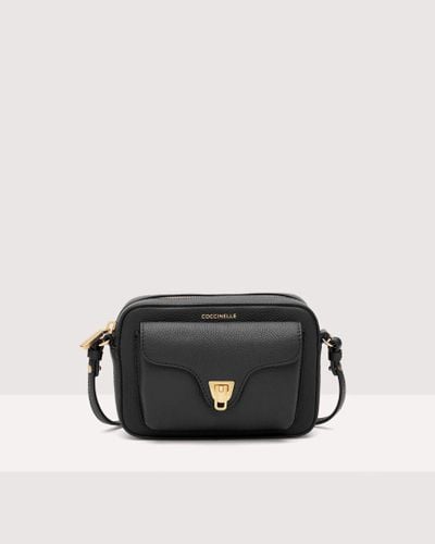 Coccinelle Grainy Leather Mini Bag Beat Soft Mini - Black