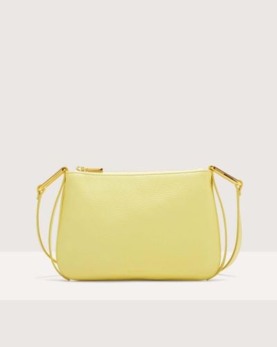 Coccinelle Grained Leather Minibag Magie Small - Yellow