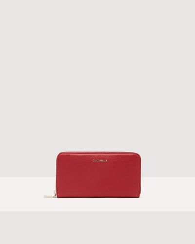 Coccinelle Metallic soft wallets & small leather goods_ - Rot