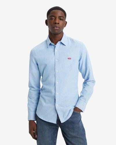 Levi's Battery Housemark Slim Fit Overhemd - Blauw