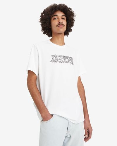Levi's Relaxed fit t shirt mit grafik - Schwarz