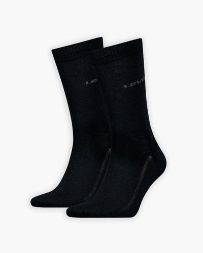 Levi's Calcetines de altura estándar ® de algodón orgánico: paquete de 2 Negro