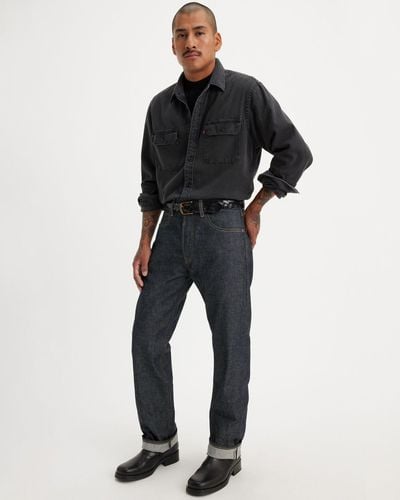Levi's Jeans 501® original shrink to fitTM con cimosa blu / daffodils hemp selvedge rigid shrink to fit - Nero