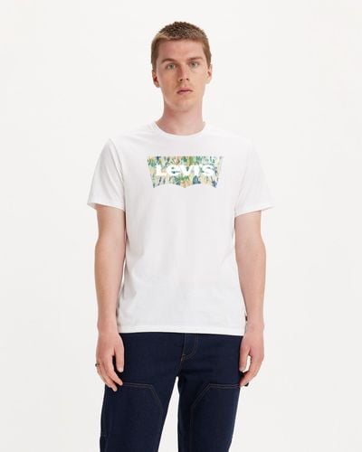 Levi's Graphic T Shirt Met Ronde Hals - Zwart