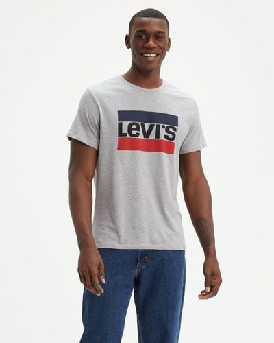 Levi's Sportswear T Shirt mit Grafik - Grau