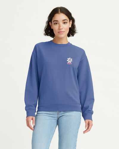 Levi's Graphic Standard Sweatshirt Met Ronde Hals - Blauw