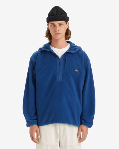 Levi's Orbit sweatshirt mit halblangem reißverschluss - Blau