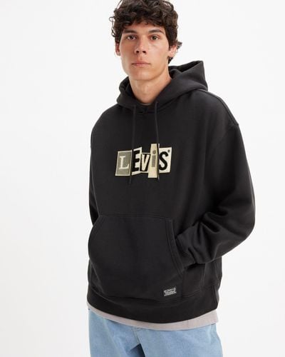 Levi's Skateboarding sweatshirt mit kapuze - Schwarz