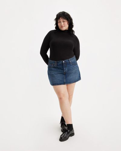 Levi's Women's Plus Size New Icon Skirt, Iconically Yours, 14