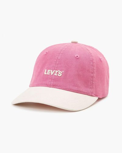 Levi's Headline cap mit logo - Schwarz