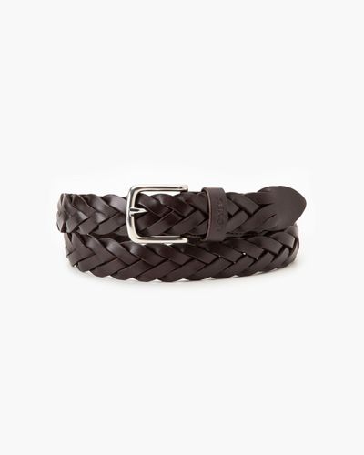 Levi's Cinturón de cuero braid - Negro