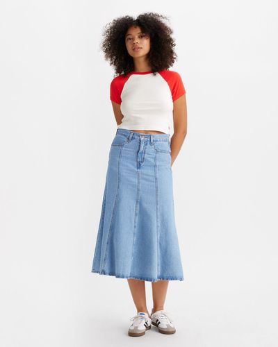 Levi's Fit And Flare Skirt - Black