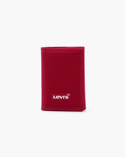 Levi's Batwing Trifold Portemonnee - Rood