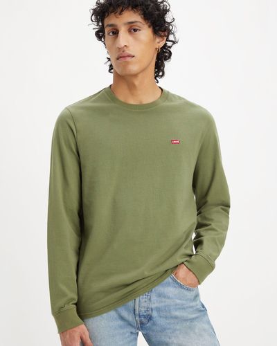 Camiseta manga online larga levis hombre